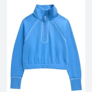 Zella Blue Lapis Cropped Pullover Size 8/10 girls